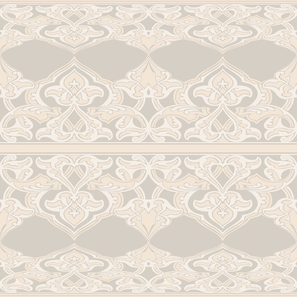 Patrón floral sin costuras adornado vectorial en estilo oriental
 - Vector, imagen