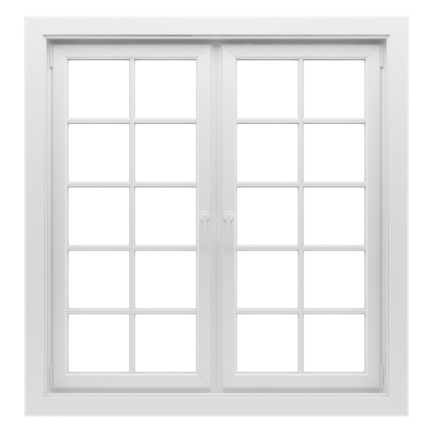 Pencere beyaz arkaplanda izole edildi - Fotoğraf, Görsel