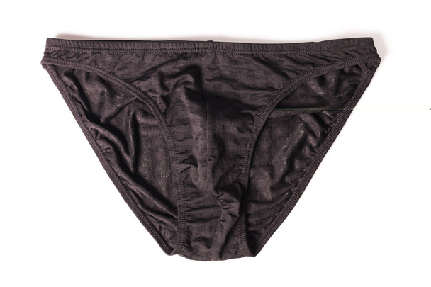 Male new underpants or underware bikini black color isolated - 写真・画像