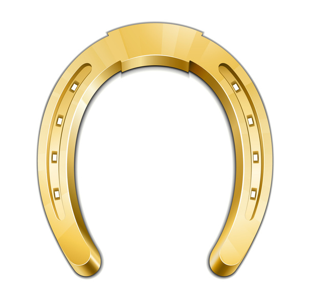 Golden horseshoe - Vector, Image