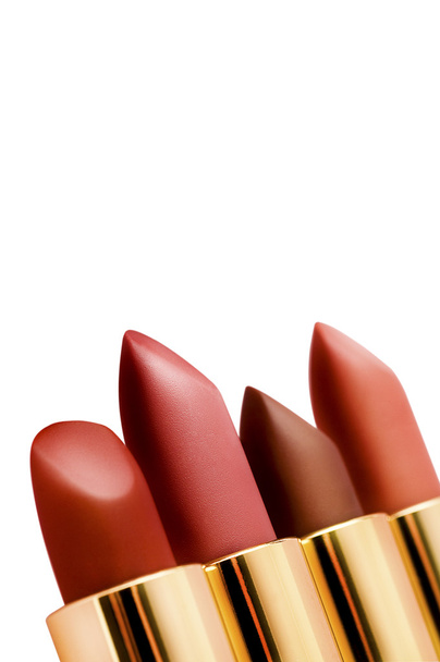 Lipsticks, geïsoleerd op wit - Foto, afbeelding