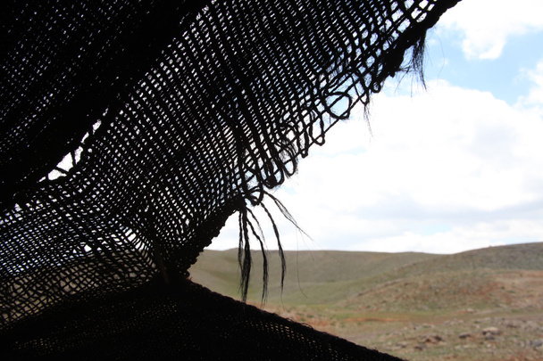 Barracas nómadas de pêlos de cabra
 - Foto, Imagem