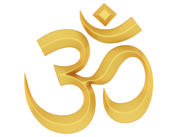 Simbolo Om religioso indù
 - Foto, immagini