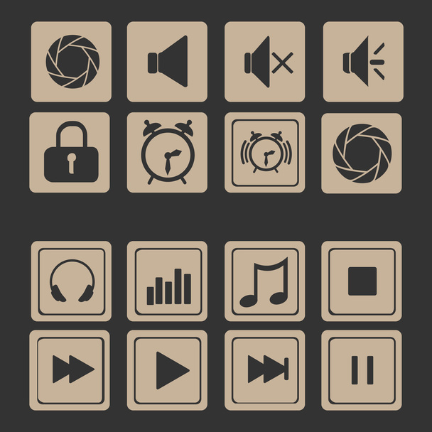 icon set for web - Vector, Image