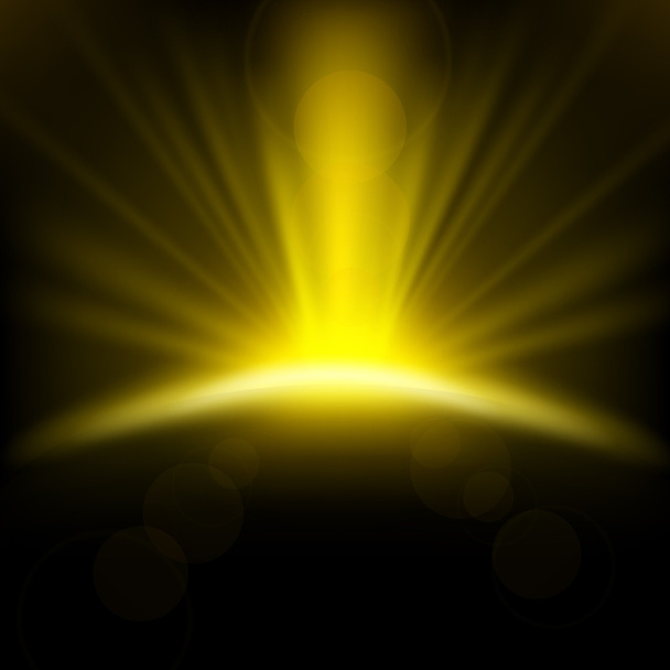 Rayos amarillos fondo ascendente
 - Vector, Imagen