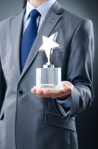 Businessman awarded with star award - Photo, Image