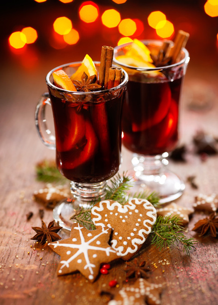 Cristmas mulled red wine - Photo, Image