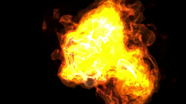 Ogień piłka wybuch fotografowania - Materiał filmowy, wideo