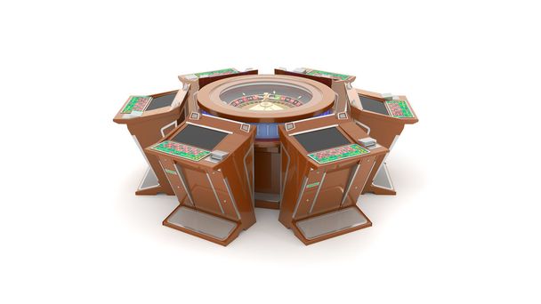 Ruleta de Casino de alta resolución 3d render
. - Foto, imagen