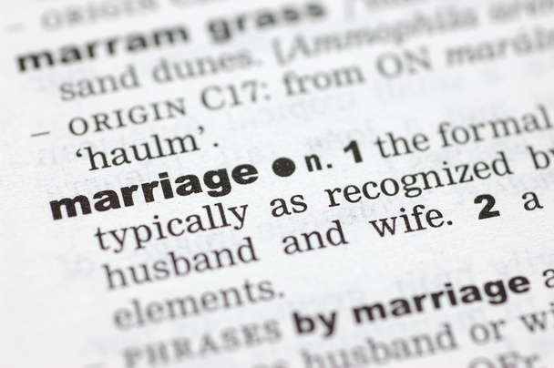 Ορισμός του γάμου - Φωτογραφία, εικόνα