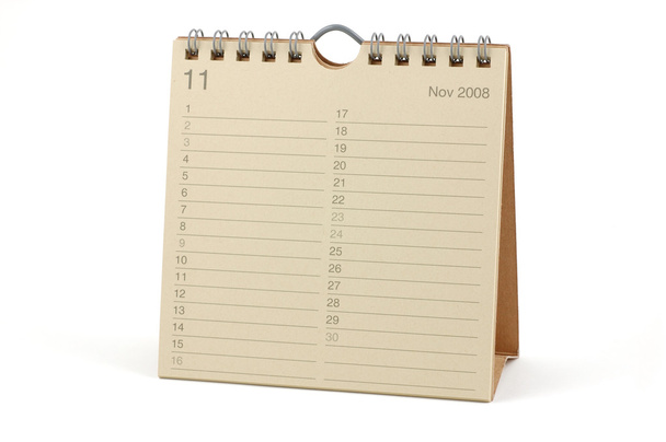 ημερολόγιο - Νοέμβριος 2008 - Φωτογραφία, εικόνα