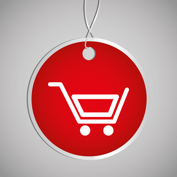 Shopping and ecommerce graphic design with icons - Vector, Image