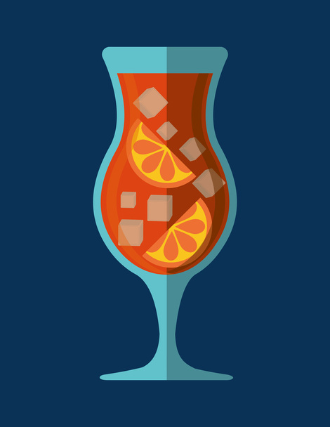 Cocktails Tasse Glas Design - Vektor, Bild