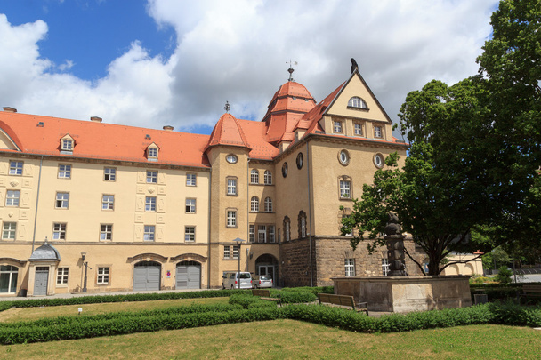 Sonnenstein замок в місті Pirna, Саксонська Швейцарія - Фото, зображення