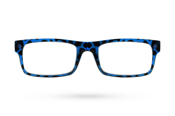 Fashion glasses style plastic-framed isolated on white backgroun - Photo, Image