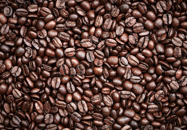 Roasted coffee beans background - Foto, Imagem