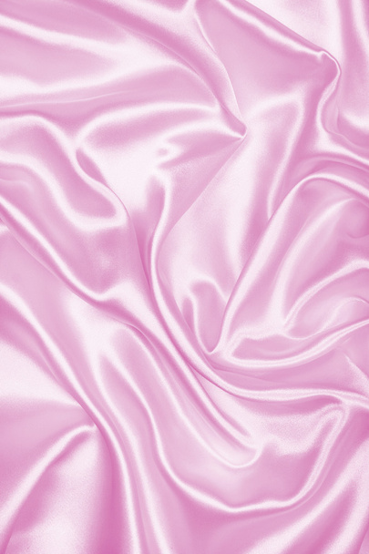Smooth elegant pink silk or satin texture as background - Фото, изображение