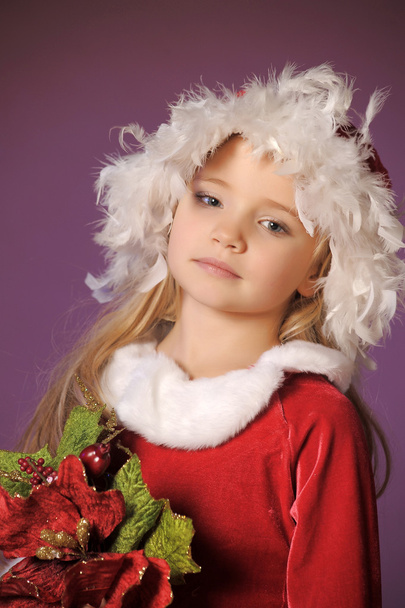 Little santa girl - Zdjęcie, obraz