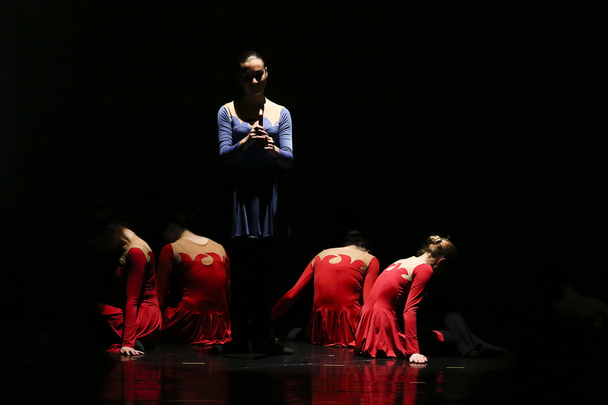 Unidentified dancers of dance school during performances ballet - Fotografie, Obrázek