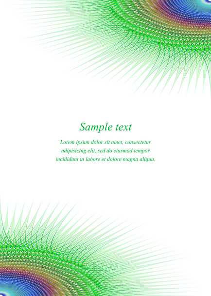 Colorful page corner design template - Vector, imagen