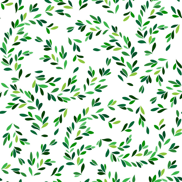 Leaf pattern. Seamless pattern - Vector, Imagen