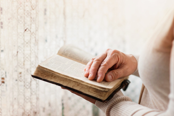 Woman with bible - Photo, image