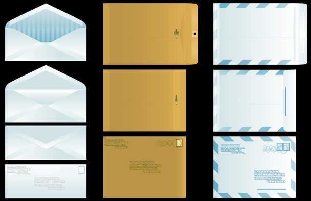 Изолированные конверты
 - Вектор,изображение