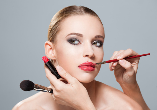 Portrait of makeup beauty. - Foto, imagen