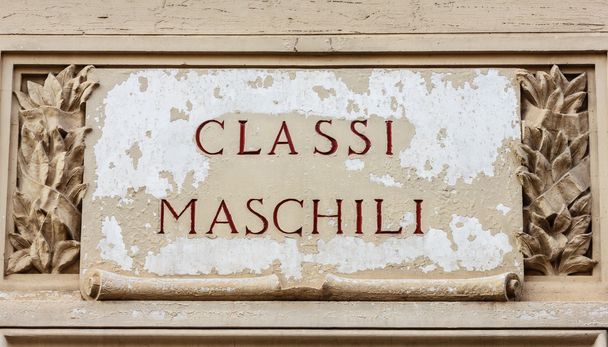 sign indicating the masculine classes - Photo, Image