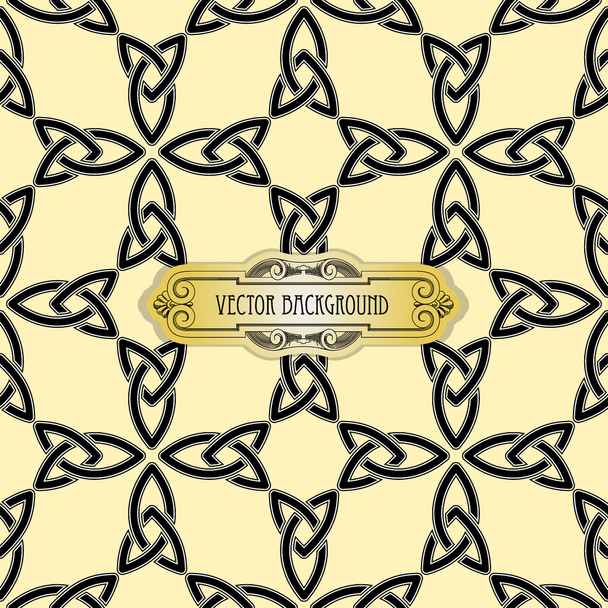 Vector celtic cross seamless - Вектор,изображение