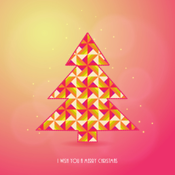 Christmas Greeting Card. Merry Christmas vector illustration - Vetor, Imagem