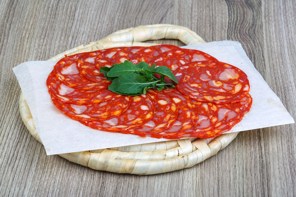 Traditional Spanish salami - Chorizo - Photo, Image