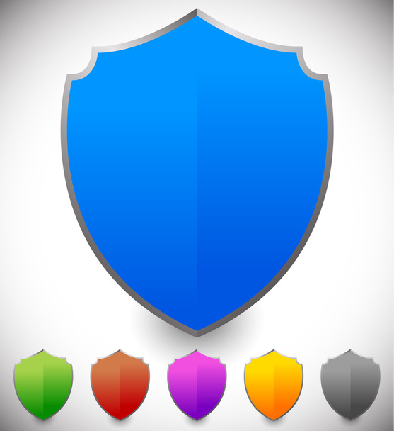 set of shield, shape for protections - Vector, afbeelding