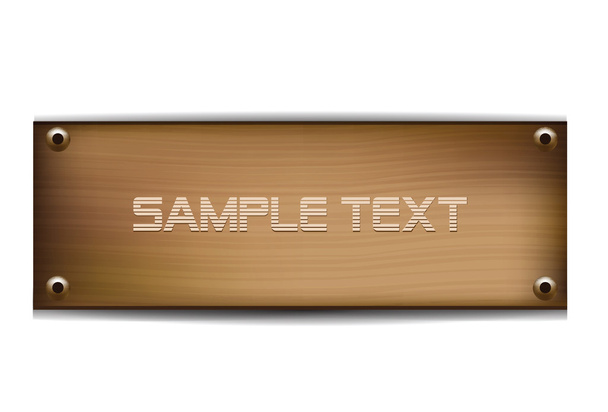 Wood Template - Vector, Image