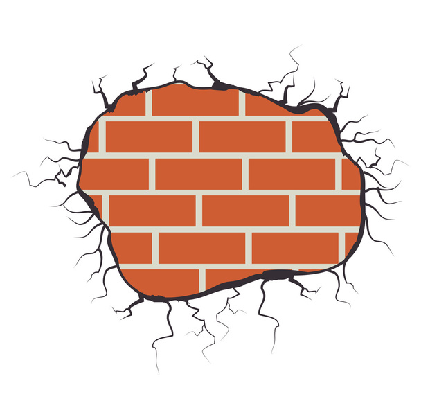Brick wall design. - Vector, Image