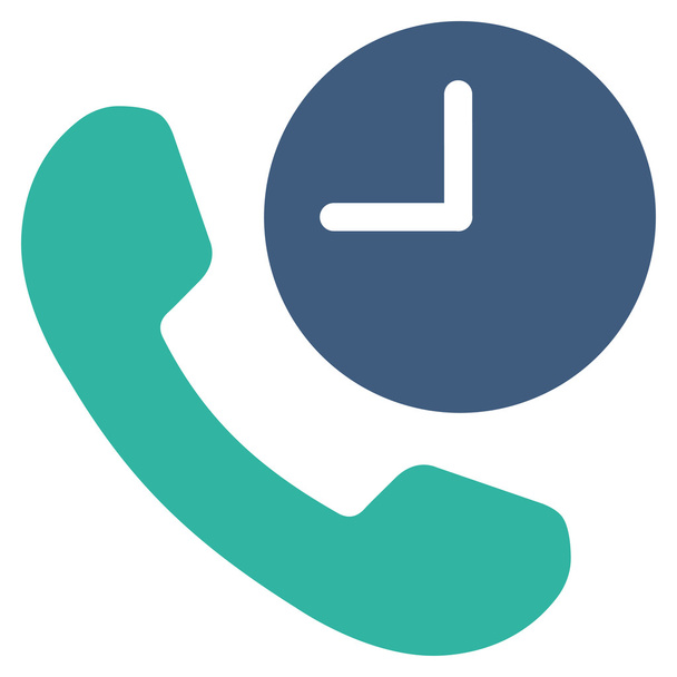 Phone Time Icon - Foto, afbeelding