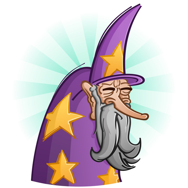 Мудрый старый волшебник
 - Вектор,изображение