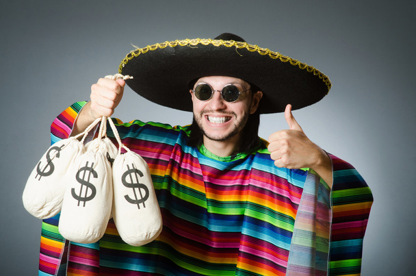 Mexikaner mit Geldsäcken - Foto, Bild