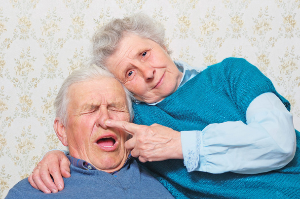 Porträt glückliche Senioren - Foto, Bild