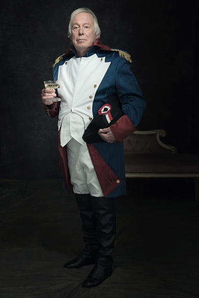 man dressed in historical emperor costume - Photo, Image
