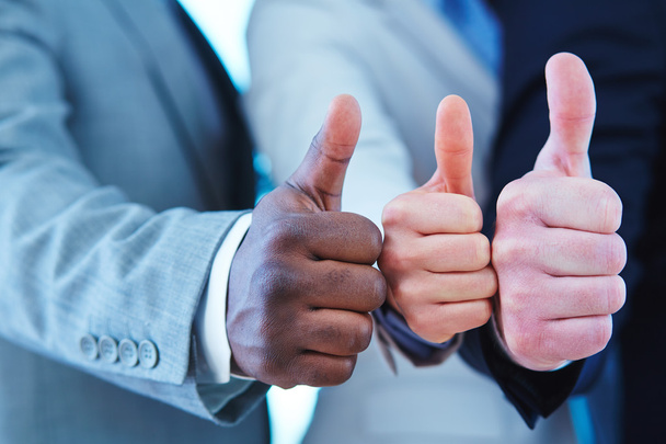 business people showing thumbs up - Photo, Image