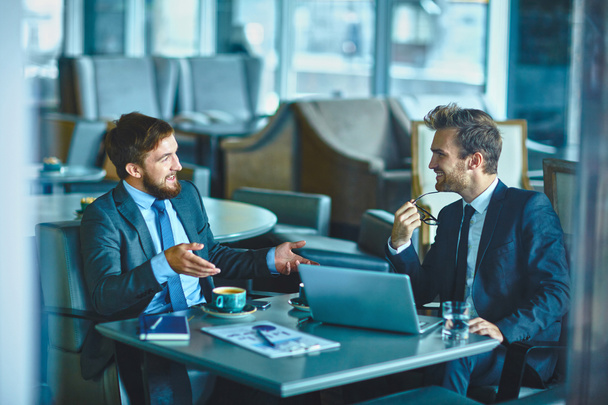 confident businessmen sharing their ideas - Photo, Image