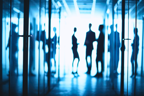 business people standing in corridor - Photo, Image