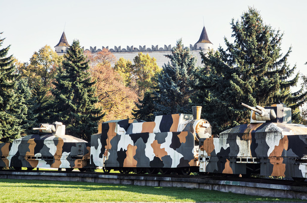 Броньовані поїзд Hurban, Зволен, Словаччина, Меморіал Другої світової війни - Фото, зображення