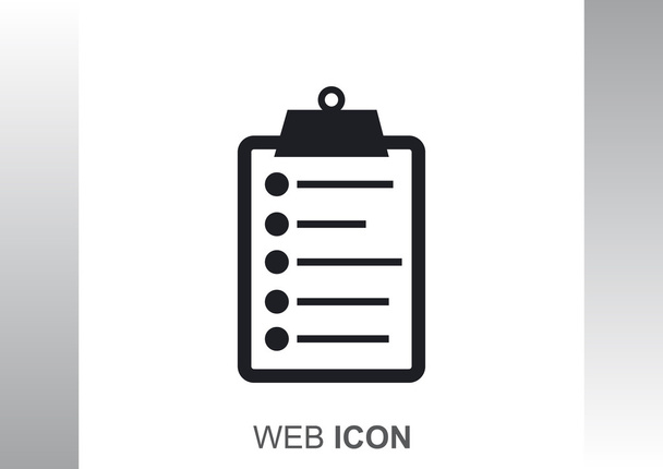 List on clipboard simple icon - Vektor, Bild
