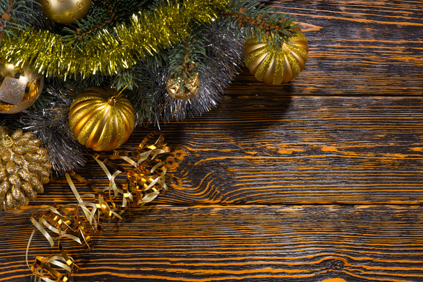 decorações de Natal com tema dourado
 - Foto, Imagem