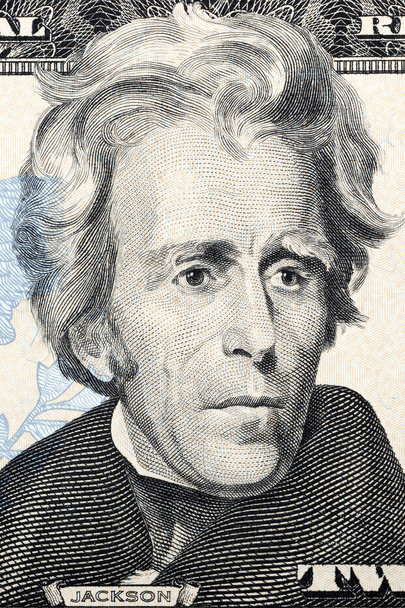 Portret van Andrew Jackson op twintig dollar - Foto, afbeelding