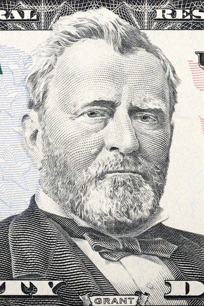 Portret van Ulysses Grant op vijftig dollar - Foto, afbeelding
