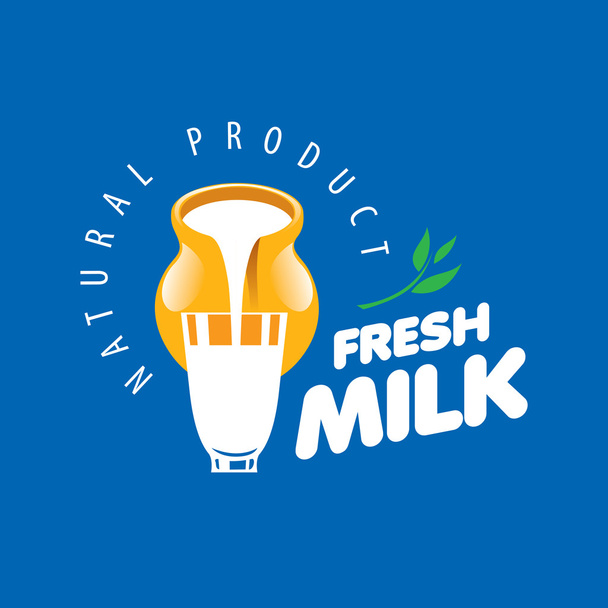 Logotipo de leche vectorial
 - Vector, Imagen