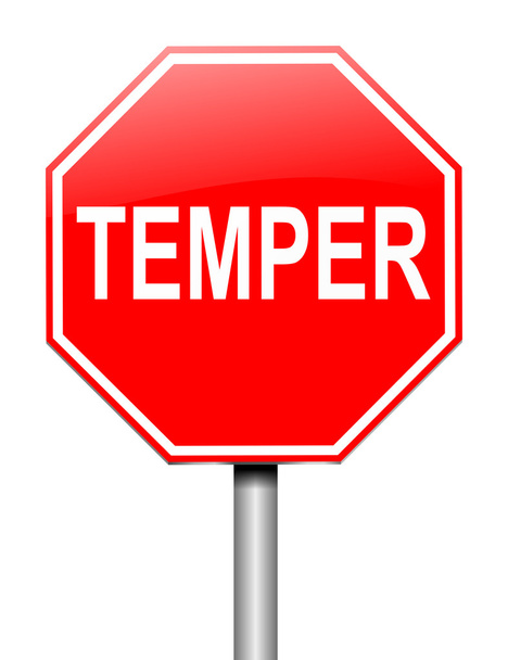 Temperament-Wort-Konzept. - Foto, Bild